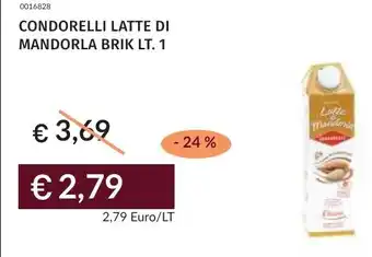 Prezzemolo e Vitale Condorelli latte di mandorla brik offerta