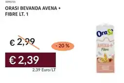 Prezzemolo e Vitale Orasi bevanda avena + fibre offerta