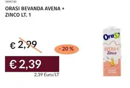 Prezzemolo e Vitale Orasi bevanda avena + zinco offerta