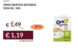 Prezzemolo e Vitale Orasi barista bevanda soia offerta