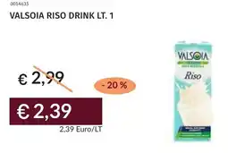 Prezzemolo e Vitale Valsoia riso drink offerta