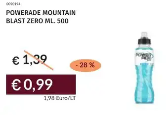 Prezzemolo e Vitale Powerade mountain blast zero offerta