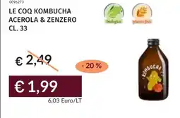 Prezzemolo e Vitale Le coq kombucha acerola & zenzero offerta
