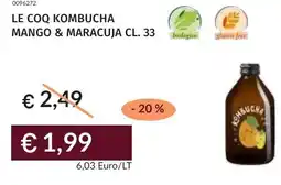 Prezzemolo e Vitale Le coq kombucha mango & maracuja offerta