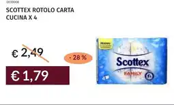 Prezzemolo e Vitale Scottex rotolo carta cucina x 4 offerta