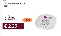 Prezzemolo e Vitale Cuki piatti piani bio x 15 pz offerta