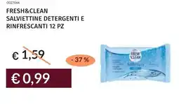 Prezzemolo e Vitale Fresh&clean salviettine detergenti e rinfrescanti 12 pz offerta