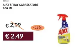 Prezzemolo e Vitale Ajax spray sgrassatore offerta