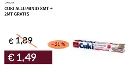 Prezzemolo e Vitale Cuki alluminio 8mt offerta