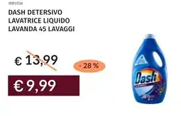 Prezzemolo e Vitale Dash detersivo lavatrice liquido lavanda offerta