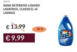 Prezzemolo e Vitale Dash detersivo liquido lavatrice, classico offerta