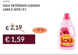 Prezzemolo e Vitale Sole detersivo liquido lana e seta offerta