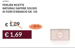 Prezzemolo e Vitale Perlier ricette naturali sapone solido ai fiori d'arancio offerta