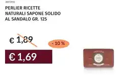Prezzemolo e Vitale Perlier ricette naturali sapone solido al sandalo offerta