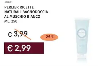 Prezzemolo e Vitale Perlier ricette naturali bagnodoccia al muschio bianco offerta