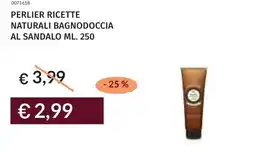 Prezzemolo e Vitale Perlier ricette naturali bagnodoccia al sandalo offerta