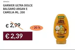 Prezzemolo e Vitale Garnier ultra dolce balsamo argan e camelia offerta