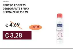 Prezzemolo e Vitale Neutro roberts deodorante spray derma zero offerta