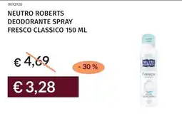 Prezzemolo e Vitale Neutro roberts deodorante spray fresco classico offerta