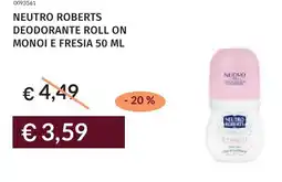 Prezzemolo e Vitale Neutro roberts deodorante roll on monoi e fresia offerta