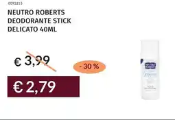 Prezzemolo e Vitale Neutro roberts deodorante stick delicato offerta