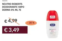 Prezzemolo e Vitale Neutro roberts deodorante vapo derma 0% offerta