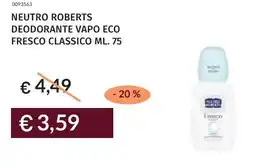 Prezzemolo e Vitale Neutro roberts deodorante vapo eco fresco classico offerta