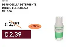 Prezzemolo e Vitale Dermogella detergente intimo freschezza offerta