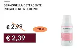 Prezzemolo e Vitale Dermogella detergente intimo lenitivo offerta