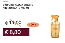 Prezzemolo e Vitale Biopoint acqua solare abbronzante offerta