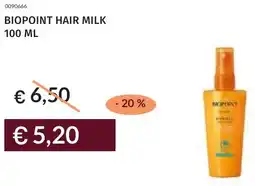Prezzemolo e Vitale Biopoint hair milk offerta