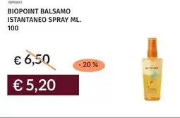 Prezzemolo e Vitale Biopoint balsamo istantaneo spray offerta
