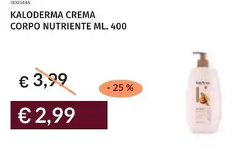 Prezzemolo e Vitale Kaloderma crema corpo nutriente offerta