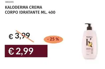 Prezzemolo e Vitale Kaloderma crema corpo idratante offerta