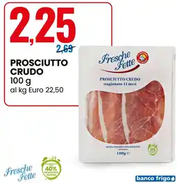 Eurospin Prosciutto crudo fresche fette offerta