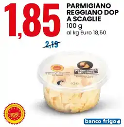 Eurospin Parmigiano reggiano dop a scaglie offerta