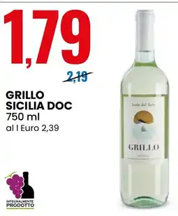 Eurospin Grillo sicilia DOC offerta