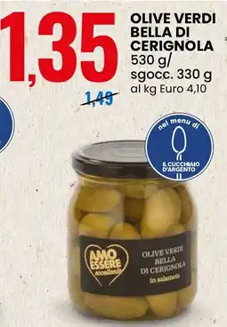 Eurospin Olive verdi bella di cerignola AMO ESSERE offerta