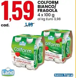 Eurospin Colform bianco/ fragola Land offerta