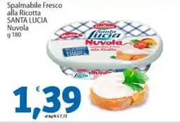 Sidis Spalmabile Fresco alla Ricotta SANTA LUCIA Nuvola offerta