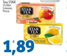 Sidis Tea STAR 25 filtri Limone, Pesca offerta
