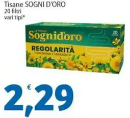 Sidis Tisane SOGNI D'ORO 20 filtri vari tipi offerta