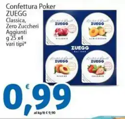 Sidis Confettura Poker ZUEGG Classica, Zero Zuccheri Aggiunti offerta
