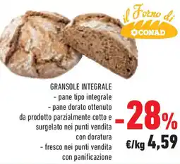 Conad Superstore Gransole integrale il Forno di offerta