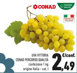 Conad Uva vittoria CONAD PERCORSO QUALITÀ offerta