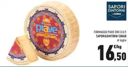 Conad Formaggio piave oro d.o.p. SAPORI&DINTORNI CONAD offerta