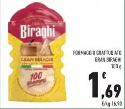 Conad Superstore Formaggio grattugiato GRAN BIRAGHI offerta