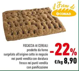 Conad Focaccia ai cereali offerta
