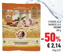 Conad Superstore 5 piadine alla riminese i.g.p. riccione offerta