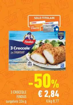 Conad Superstore 3 3 croccole findus surgelate offerta